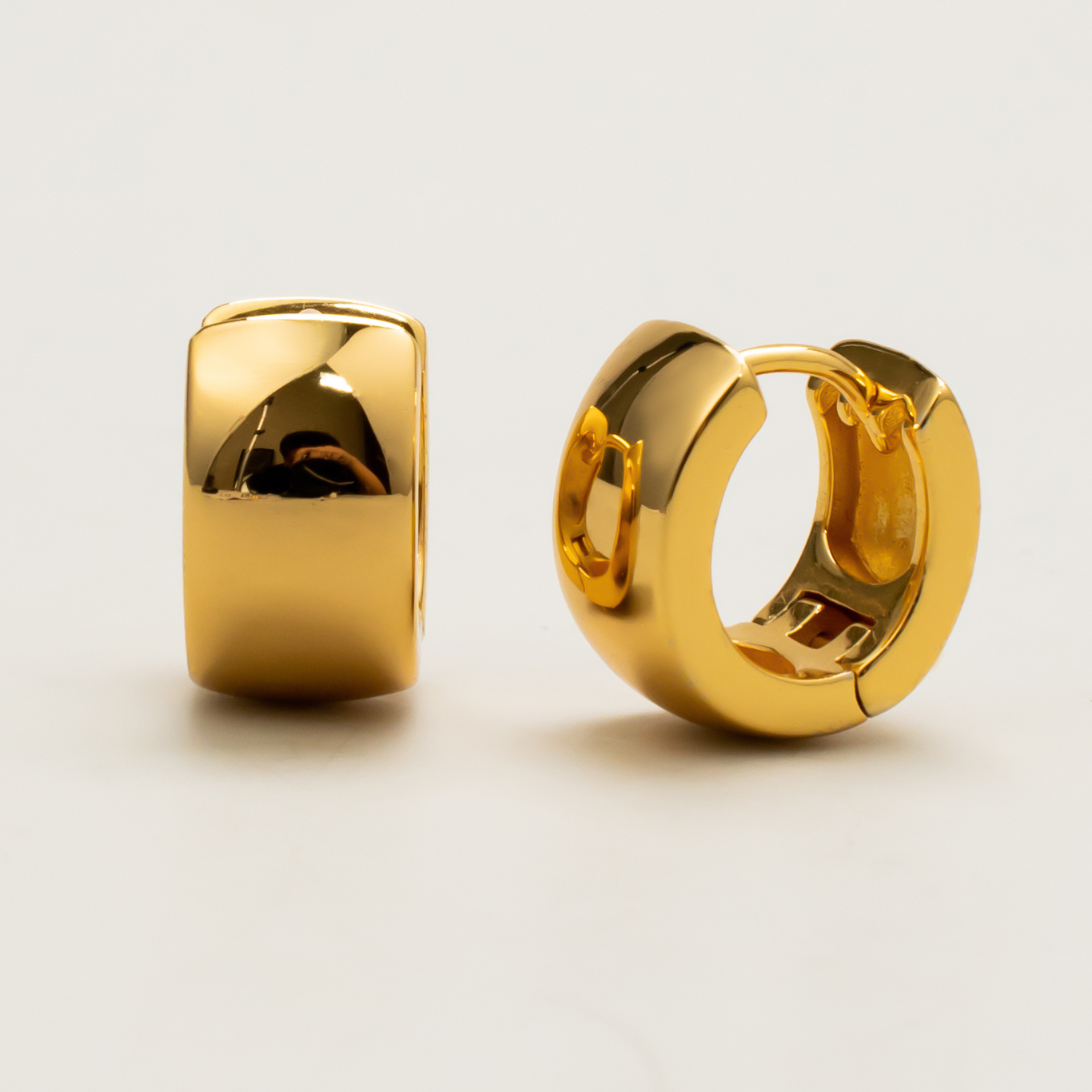 925银耳饰 【山巾子·素光】秋冬基础百搭质感纯银椭圆耳扣269