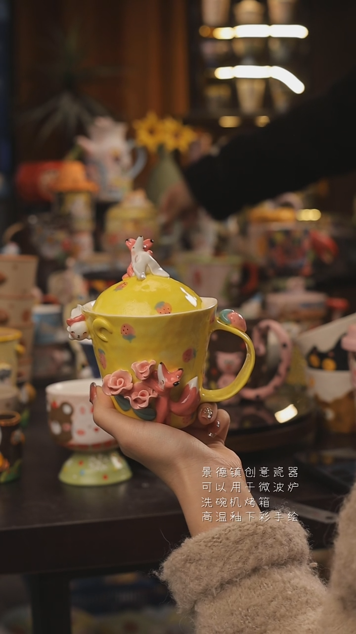 景德镇釉下彩绘设计师款式陶瓷