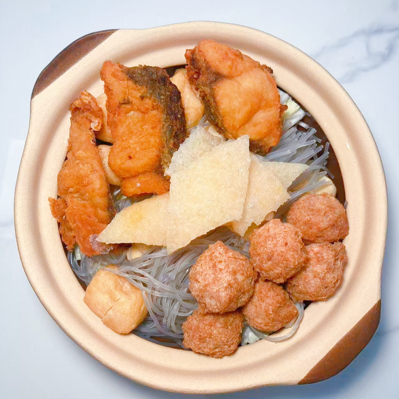 【泰富小厨】爆鱼肉丸肉皮砂锅 