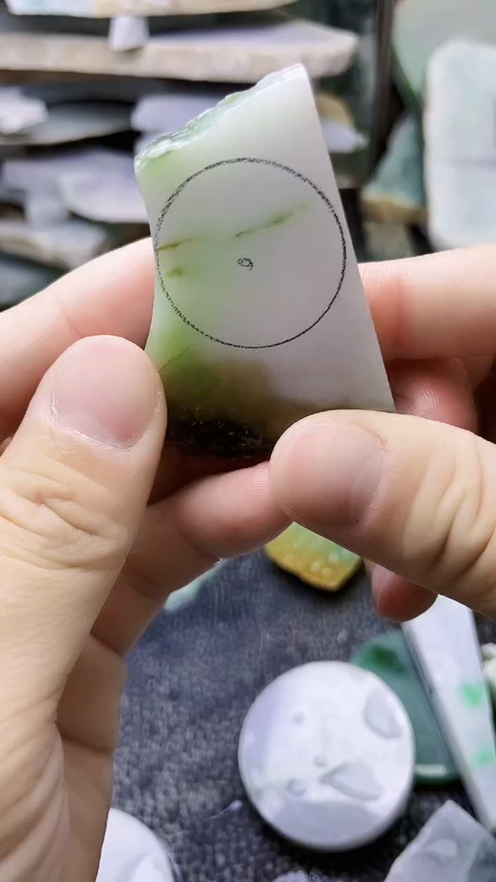 裸石翡翠天然A货翡翠板料