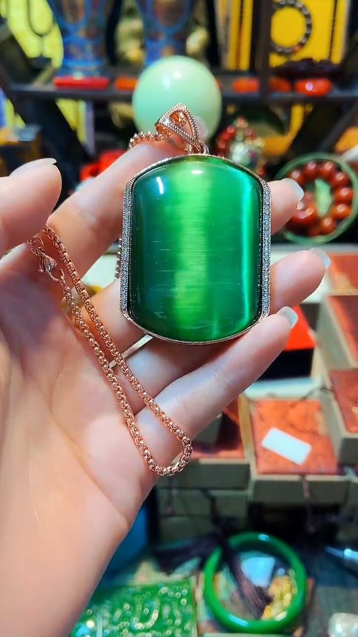 【闪购商品】和田玉（碧玉）颈饰未镶嵌主播推荐主播推荐