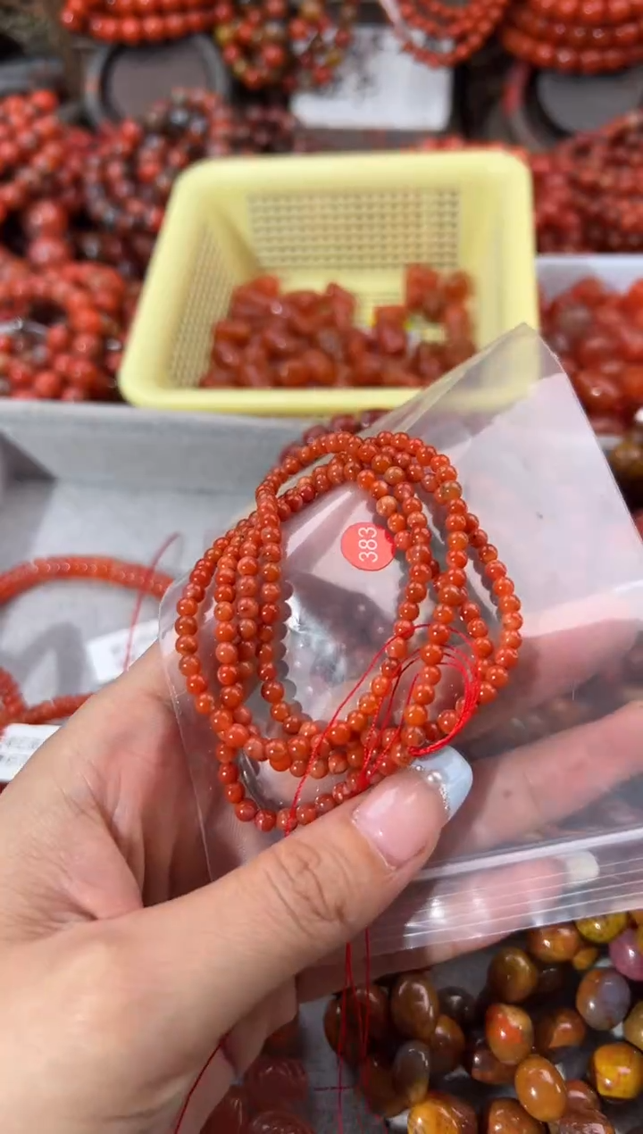 未镶嵌手串南红玛瑙3+