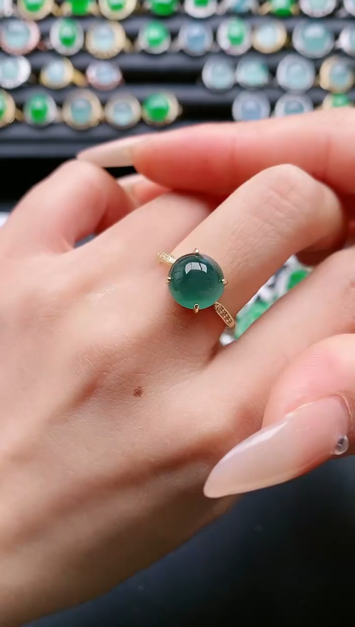 【闪购商品】翡翠戒指银S925镶嵌1111111111