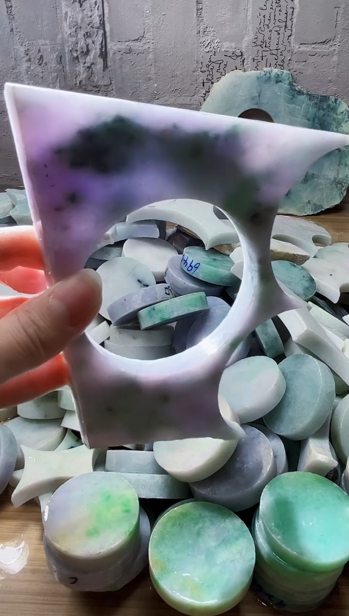 裸石翡翠天然翡翠A货石 南 977