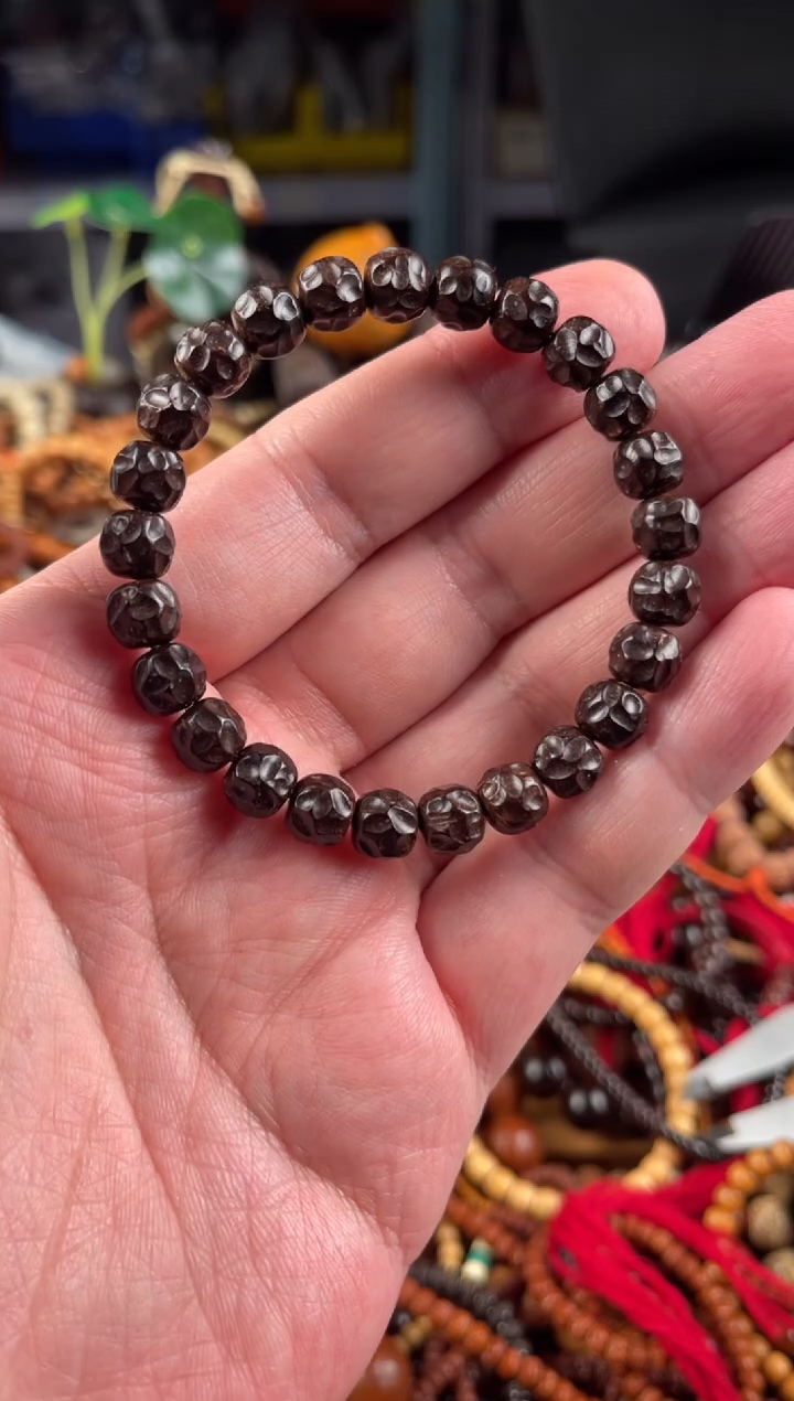 椰蒂手串王胖子文玩工作室无相单圈9*8