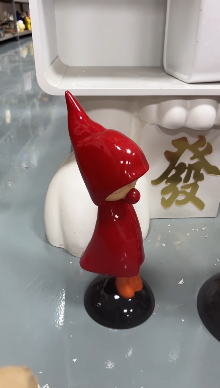 树脂沉思小红帽小号