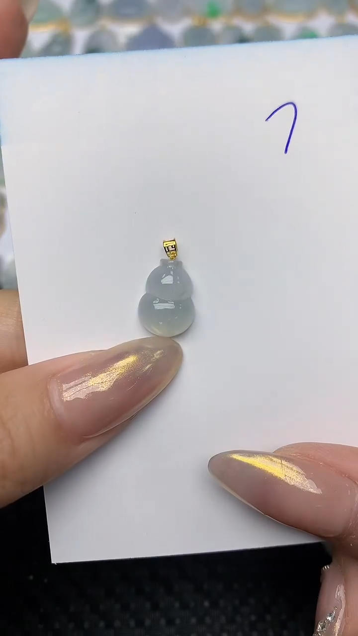 【闪购商品】翡翠颈饰18K金镶嵌 天然翡翠A货