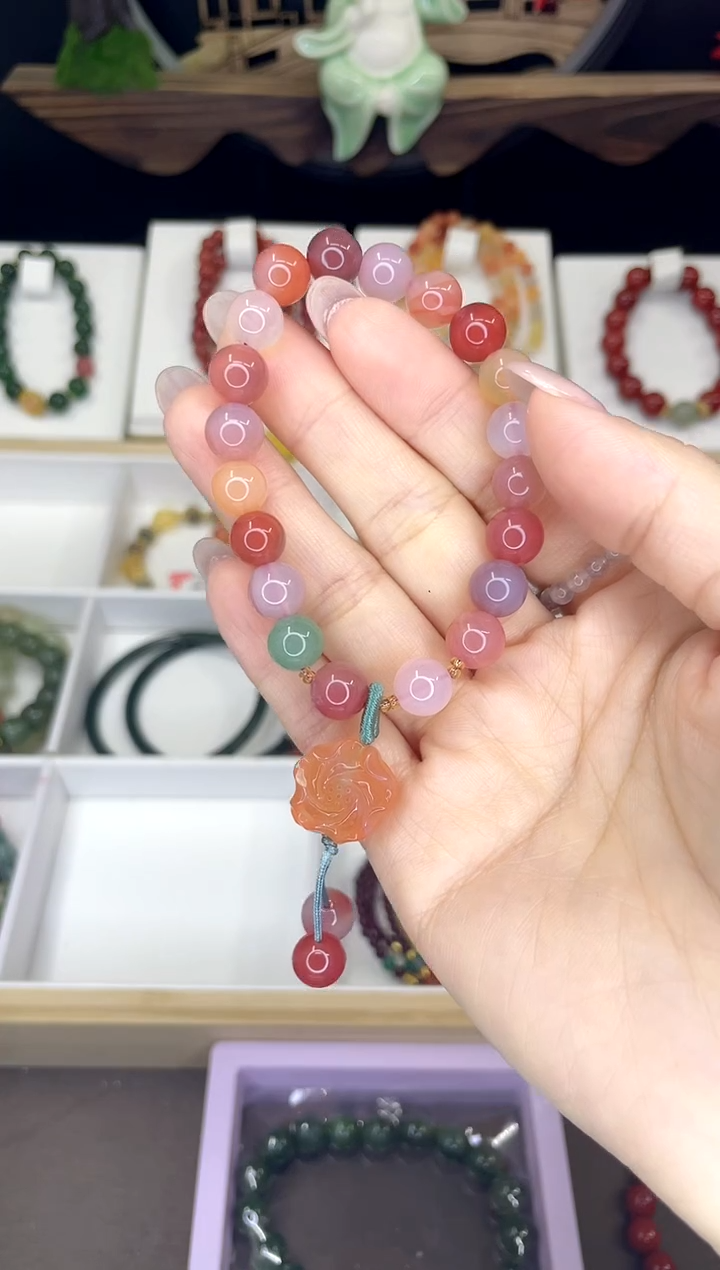 【闪购商品】玛瑙/玉髓手链合金玛瑙手链