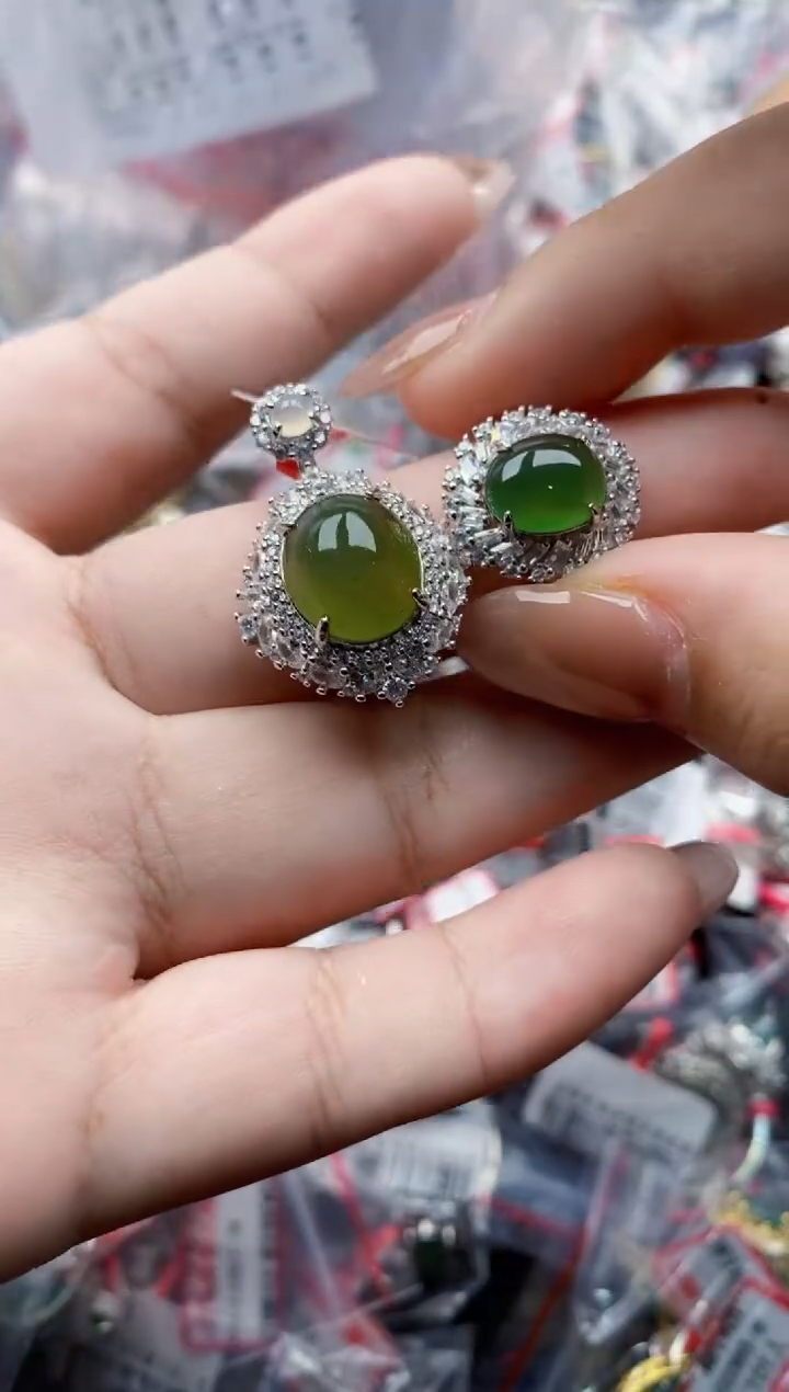 【闪购商品】翡翠戒指银S925镶嵌11111---2