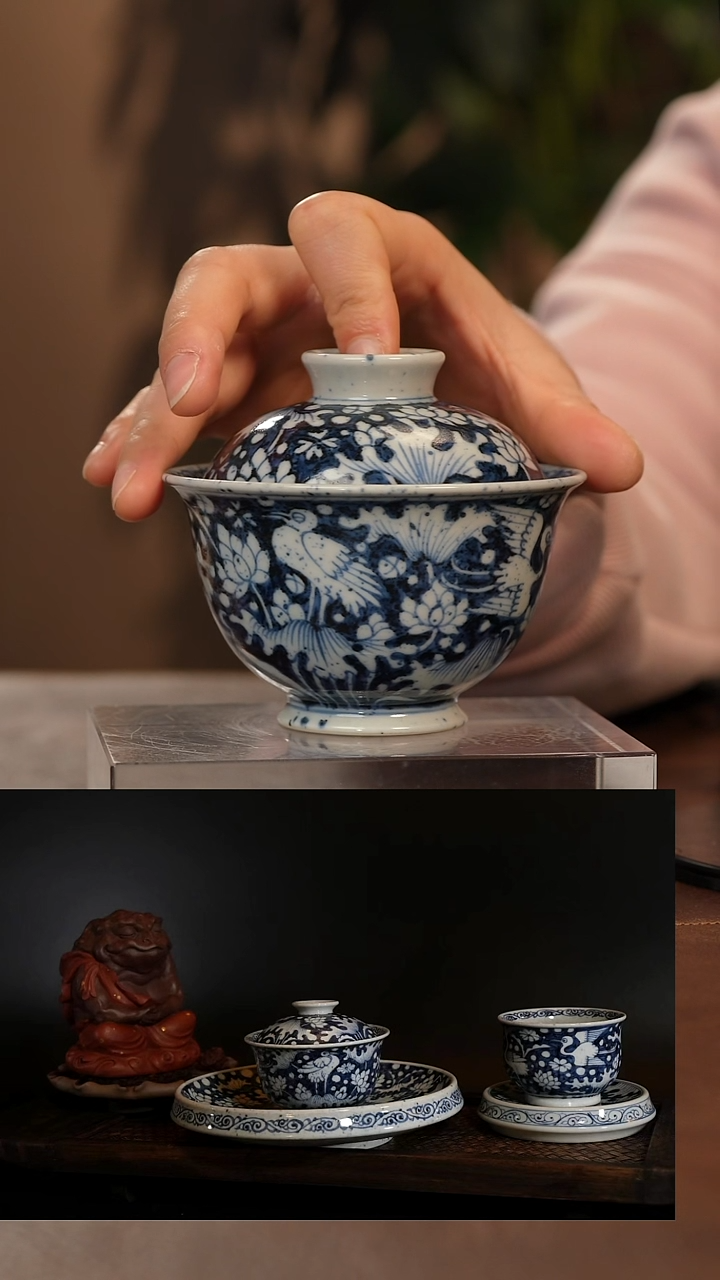 【闪购商品】青花瓷茶具斌芬陶瓷120