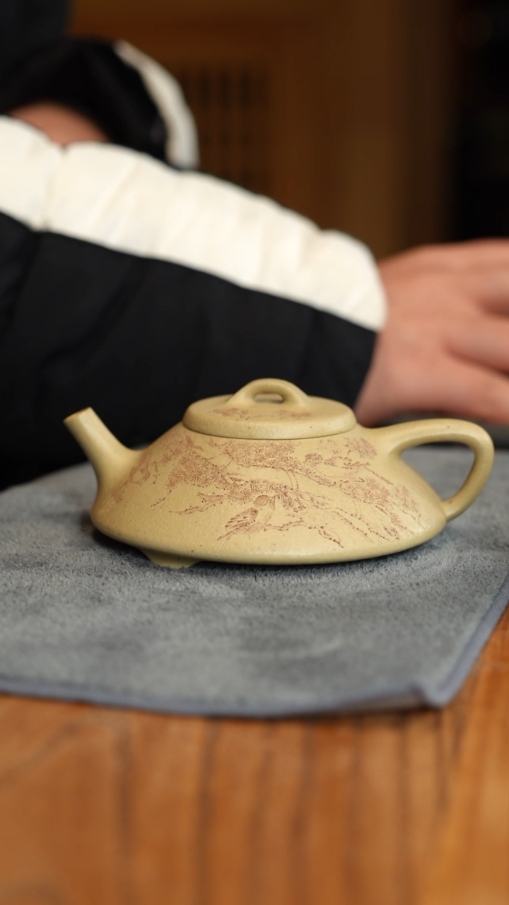 【闪购商品】绿泥茶壶梨皮本绿合瓢