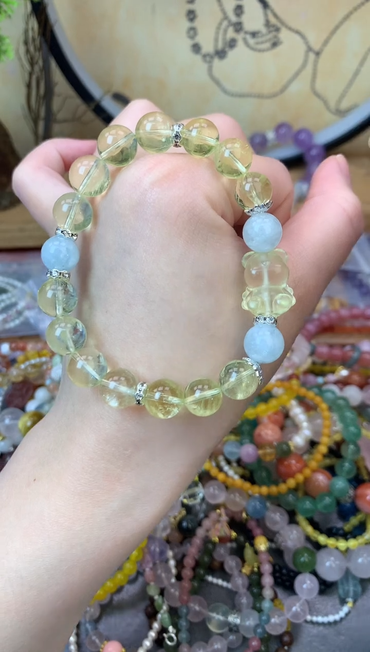 【闪购商品】黄晶手链未镶嵌215手串