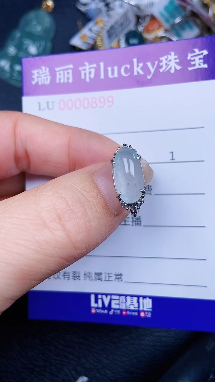 颈饰银S925镶嵌翡翠0899