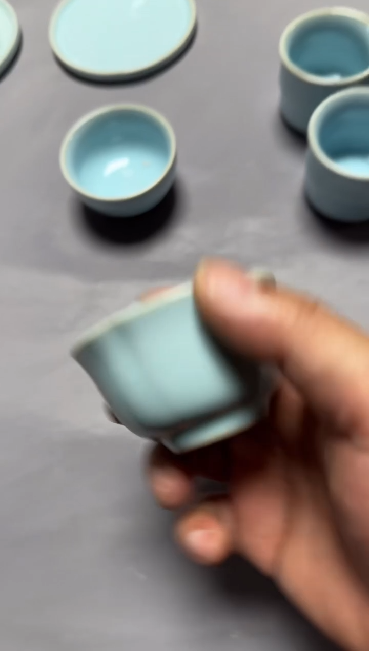 汝瓷平顶山汝瓷产品   奎口杯