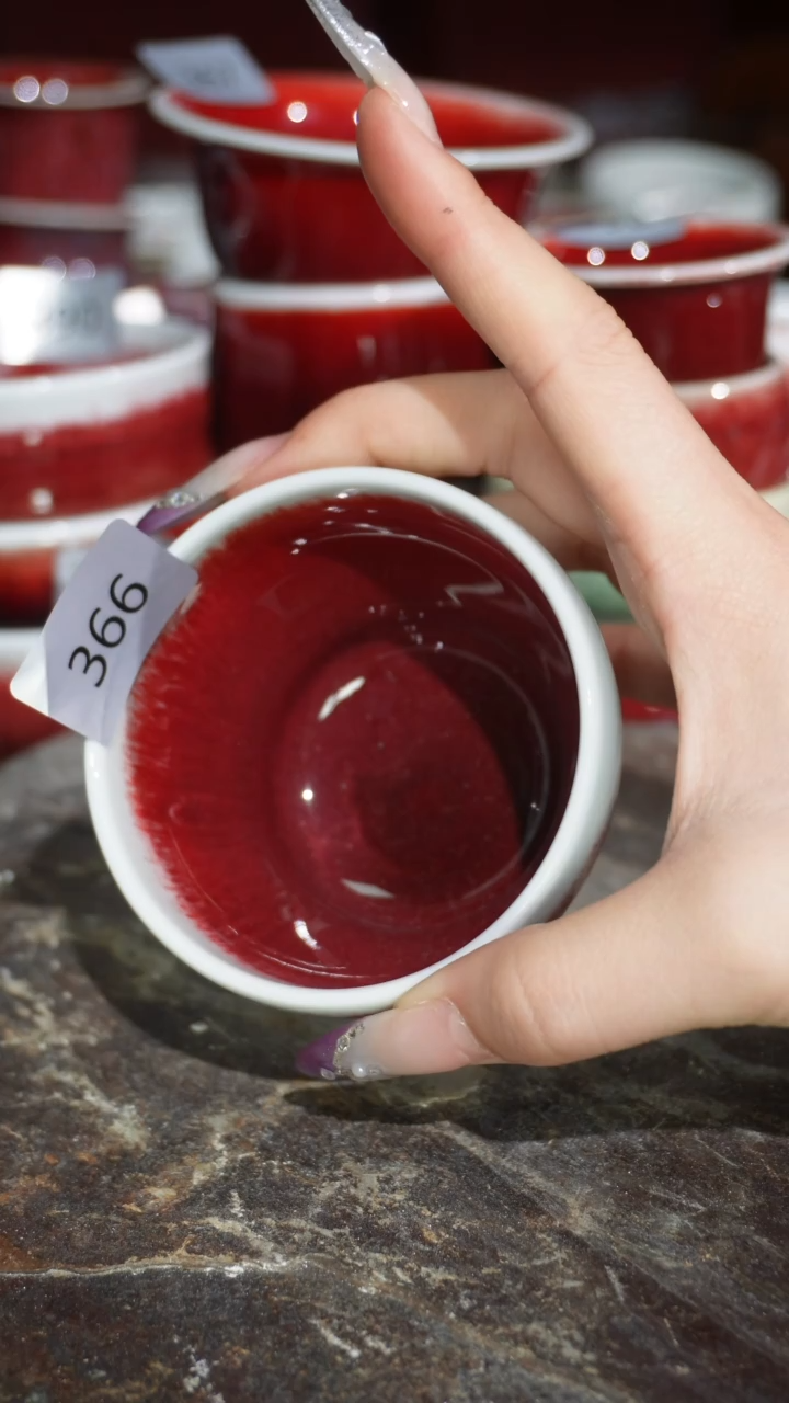 摆件陶精品窑变钧瓷茶器