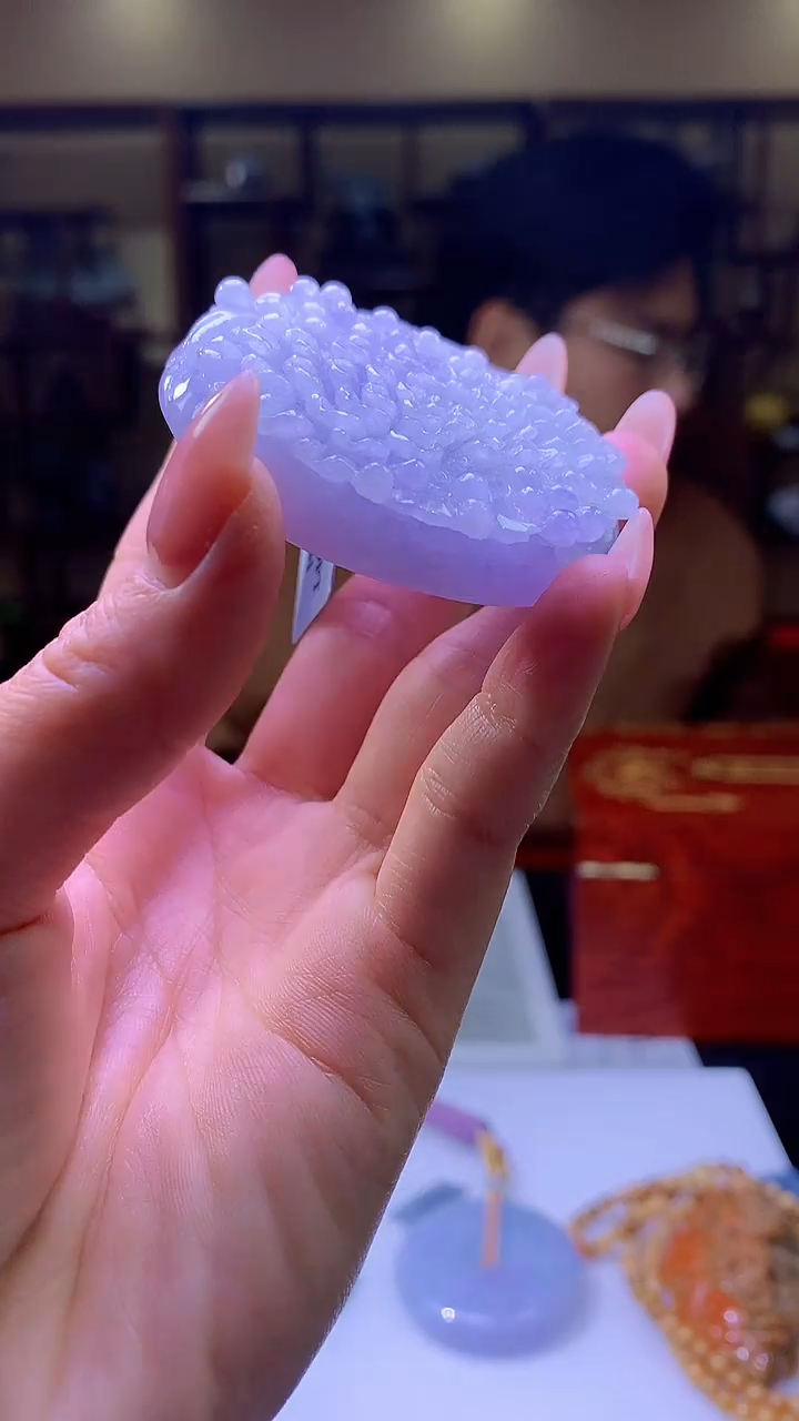 【闪购商品】定制翡翠未镶嵌8003jj-毛货挂件80