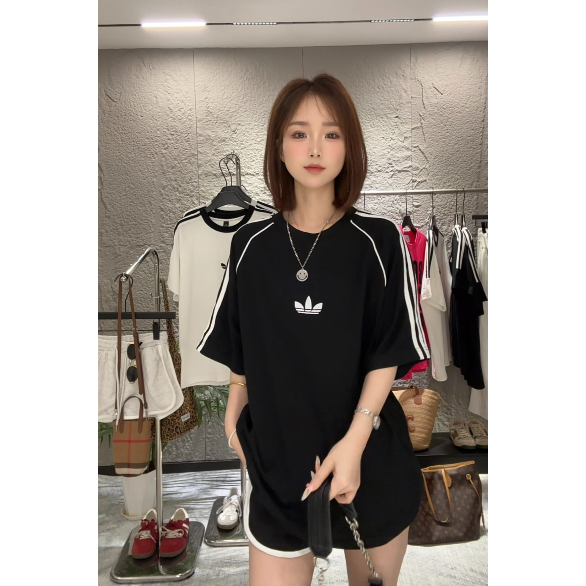 欲戴皇冠纯棉潮牌刺绣宽松T恤女