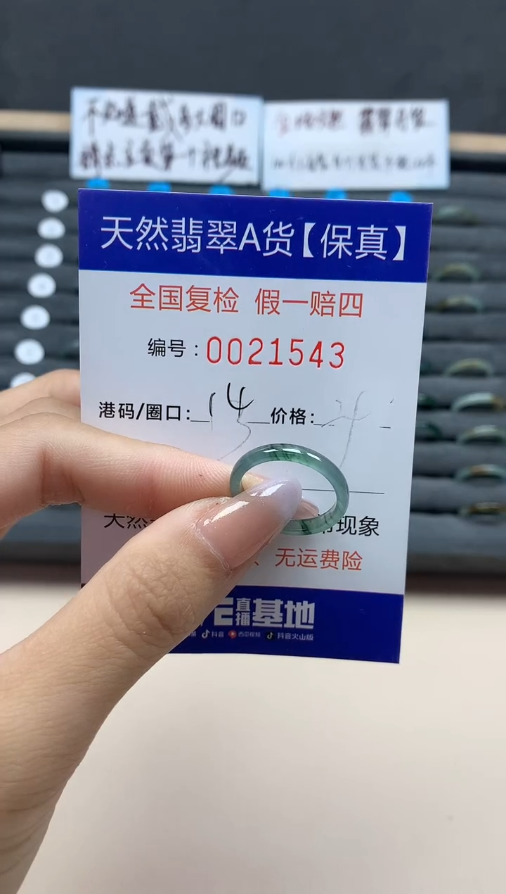 【闪购商品】翡翠戒指未镶嵌天然21543