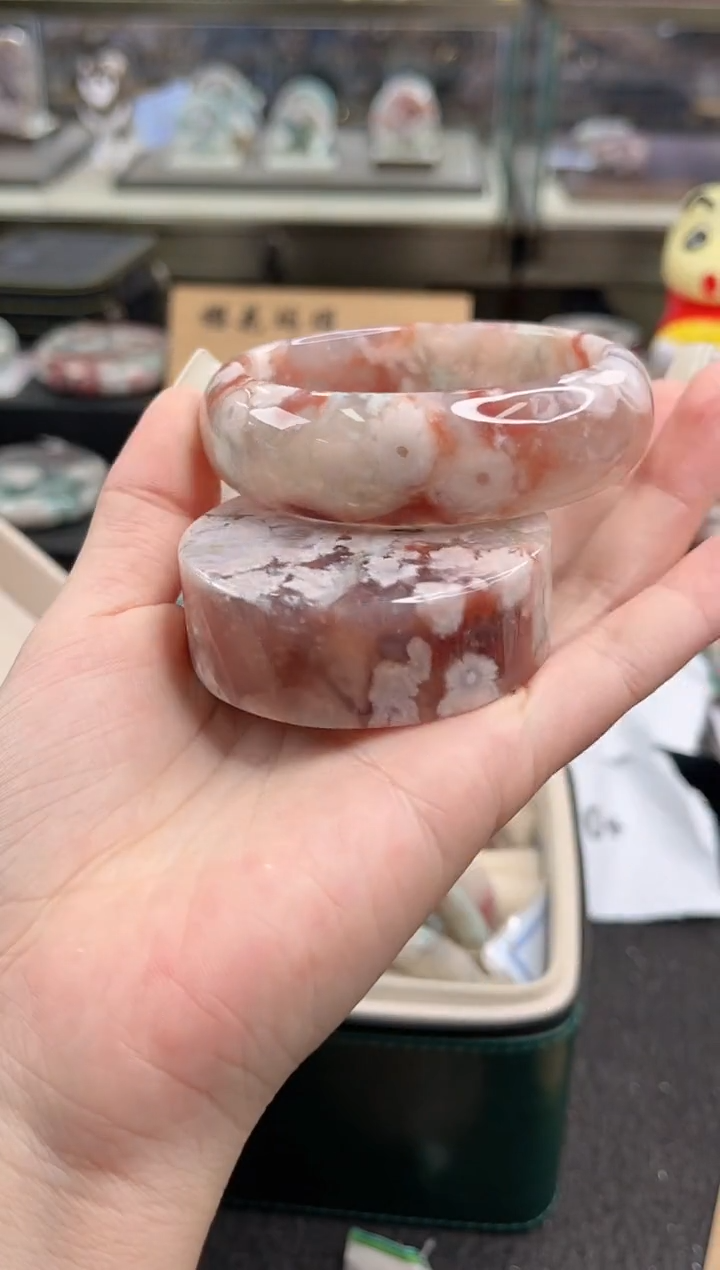 未镶嵌手镯石英质玉尘*丷圈口（赠品镯心）