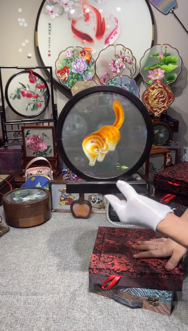 织绣纯手工苏绣双面绣