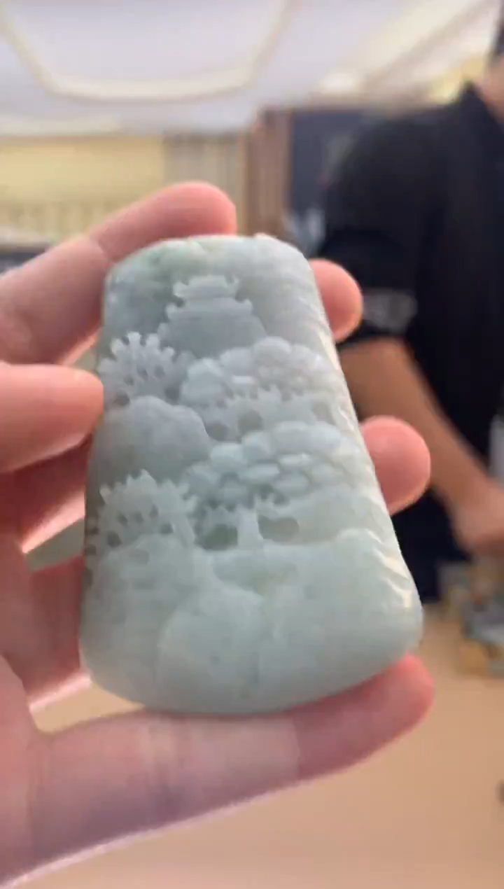 颈饰未镶嵌翡翠紫*阁翡翠挂件 多样性发一件