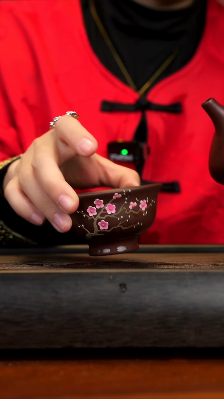 【闪购商品】紫砂茶壶紫泥梅花斗笠杯