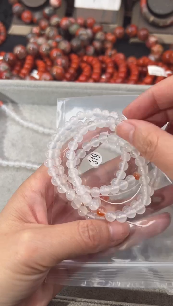 南红玛瑙手串未镶嵌6+