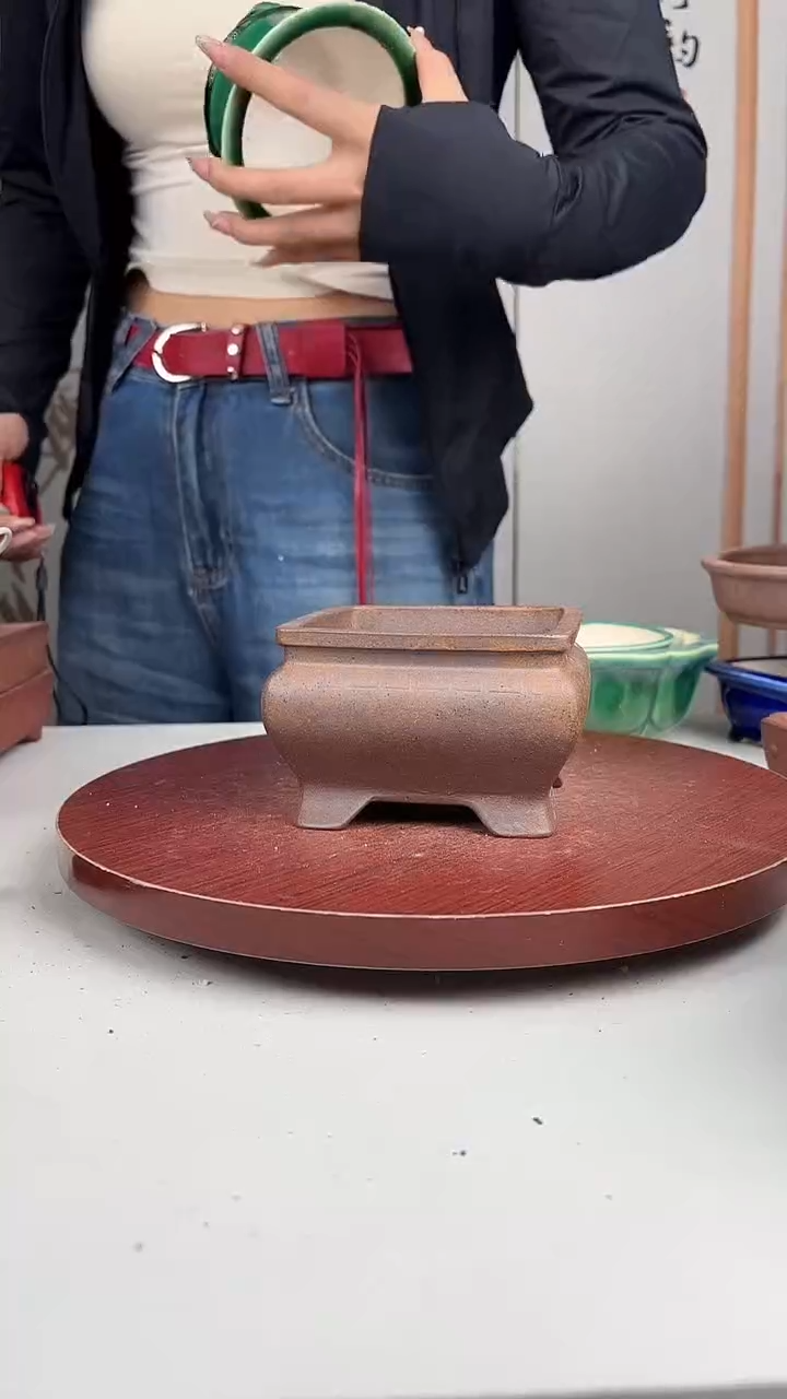 紫砂花盆浅草紫砂花盆