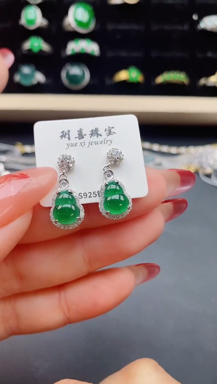 【闪购商品】翡翠戒指银S925镶嵌3213