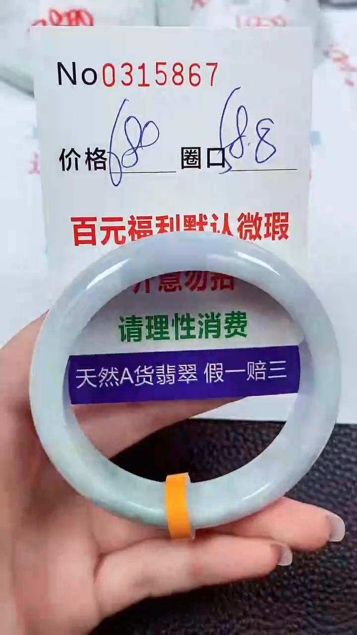 【闪购商品】翡翠手镯未镶嵌00315867