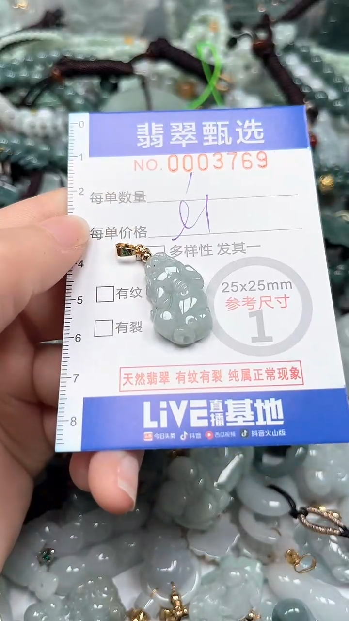 【闪购商品】翡翠颈饰未镶嵌00..3769