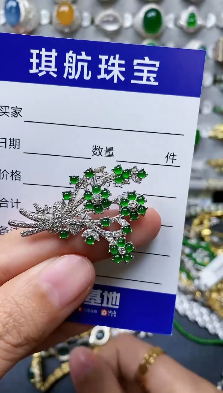 【闪购商品】翡翠颈饰银S925镶嵌0416