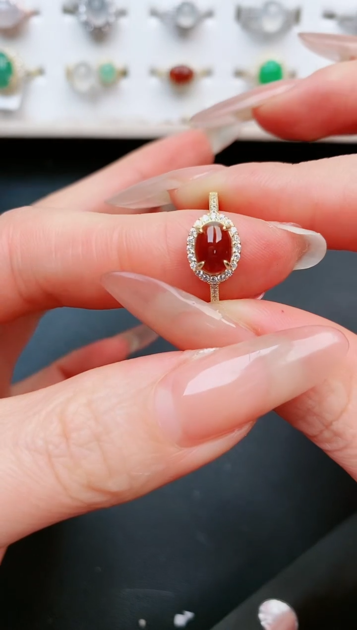 【闪购商品】翡翠戒指银S925镶嵌....