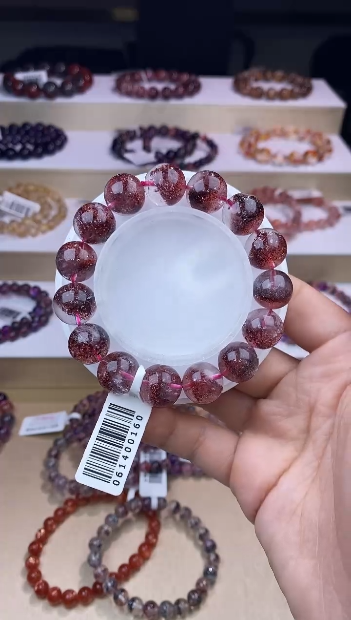 【闪购商品】水晶手链未镶嵌金草莓超七14m+