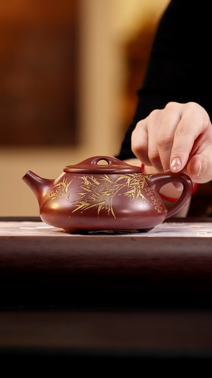 40 百目金龙血砂景舟石瓢300