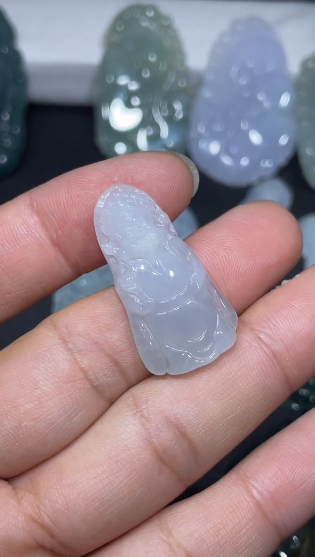 颈饰未镶嵌翡翠天然翡翠A货