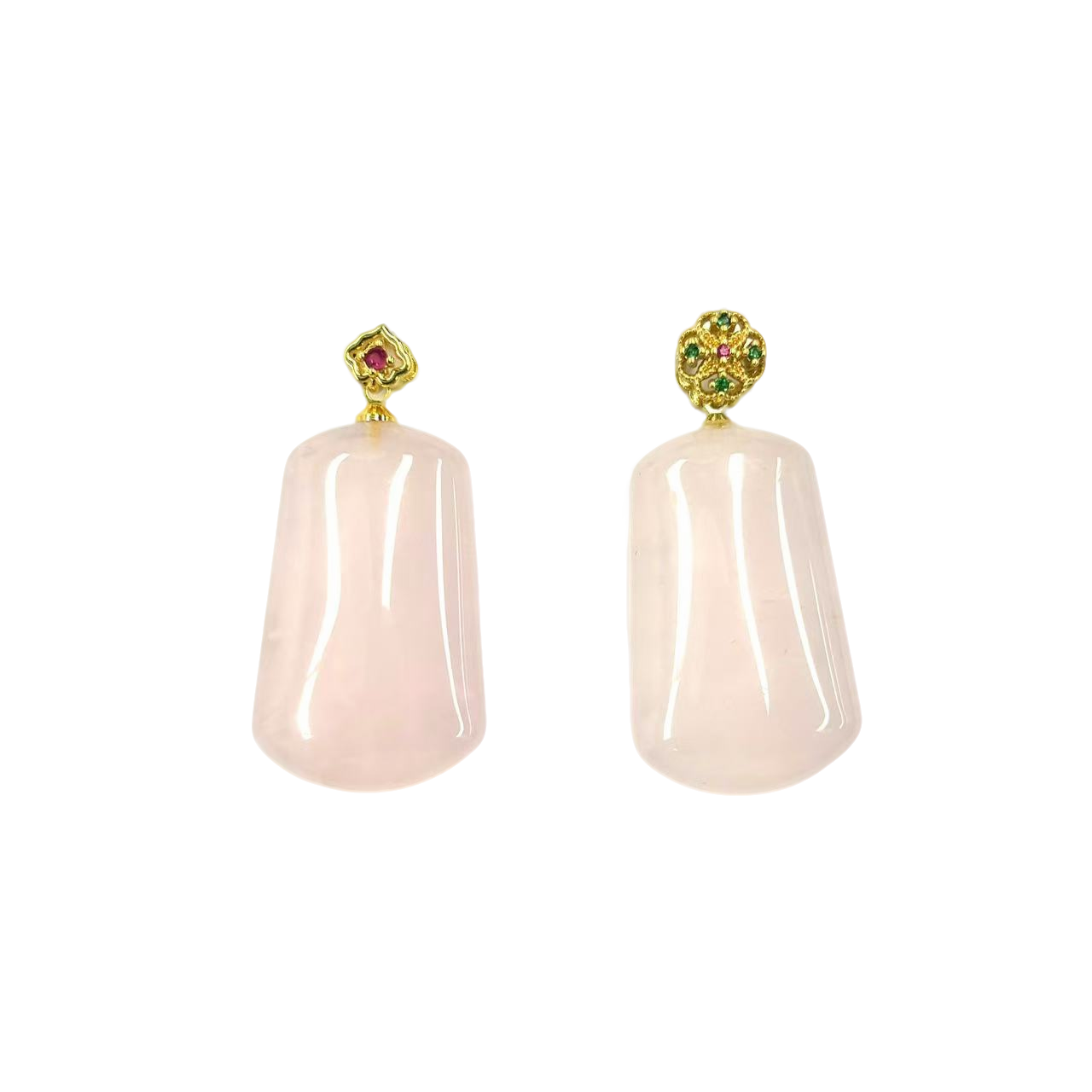 c1383-冰花芙蓉晶方牌吊坠-赠链-多样性只发一件