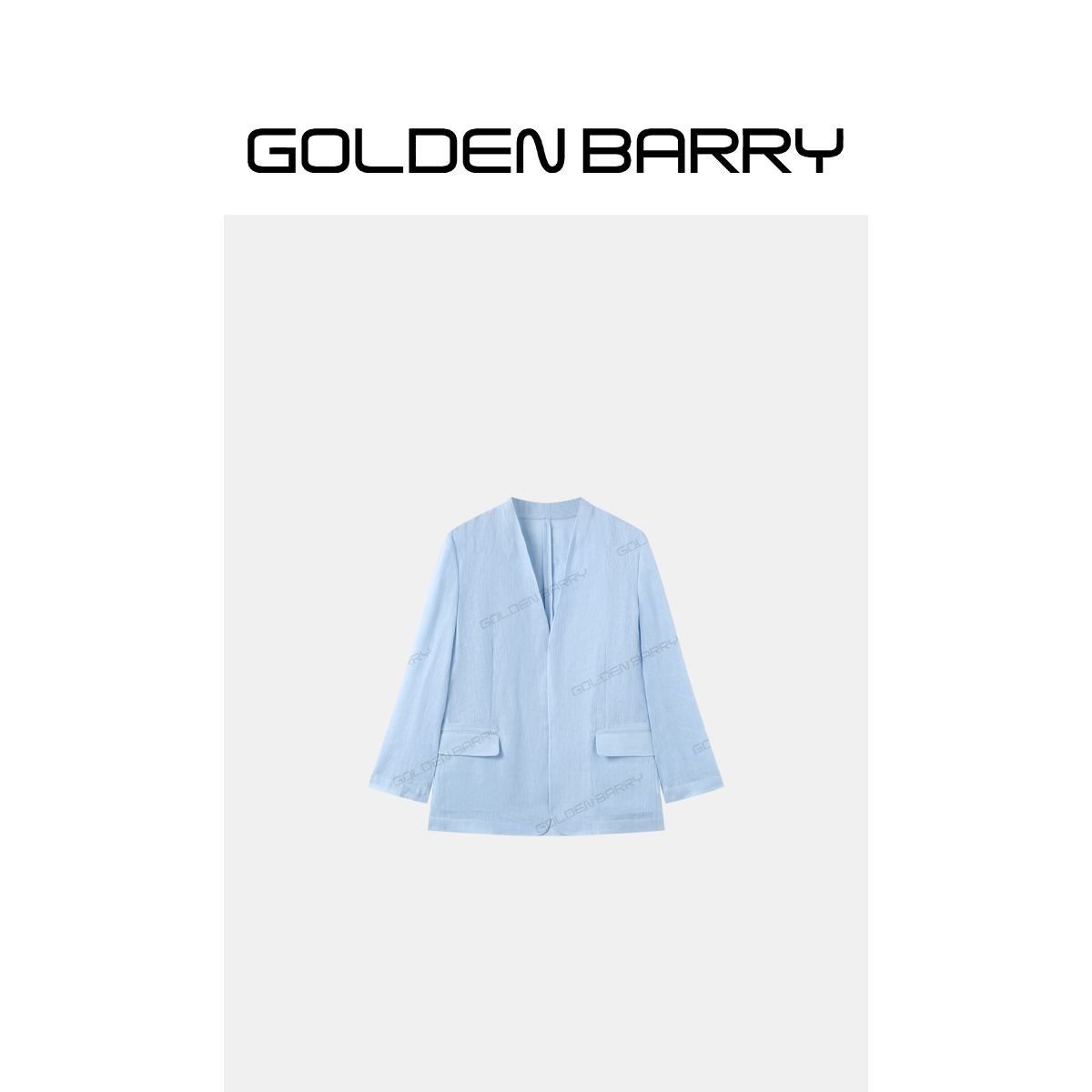 GOLDENBARRY简约设计网格序透感西装106001