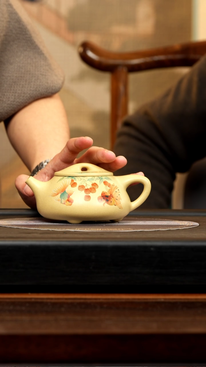 【闪购商品】紫砂茶壶YJB 本山绿 石瓢 