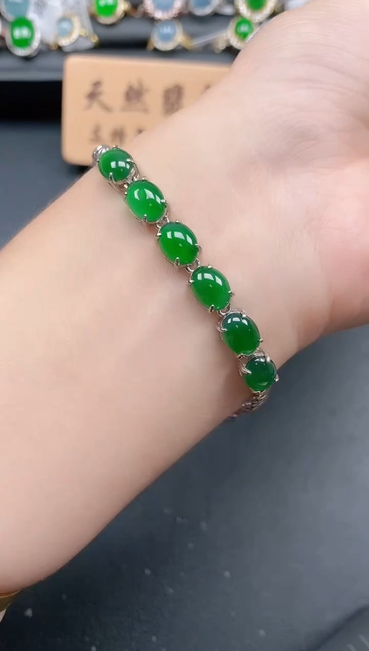 银S925镶嵌戒指翡翠11