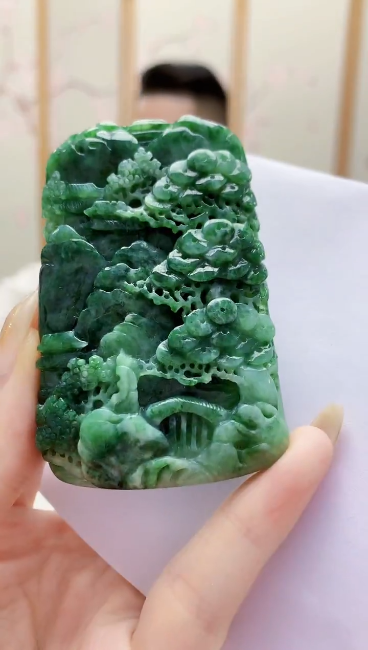 未镶嵌定制翡翠5161jw-毛货挂件76