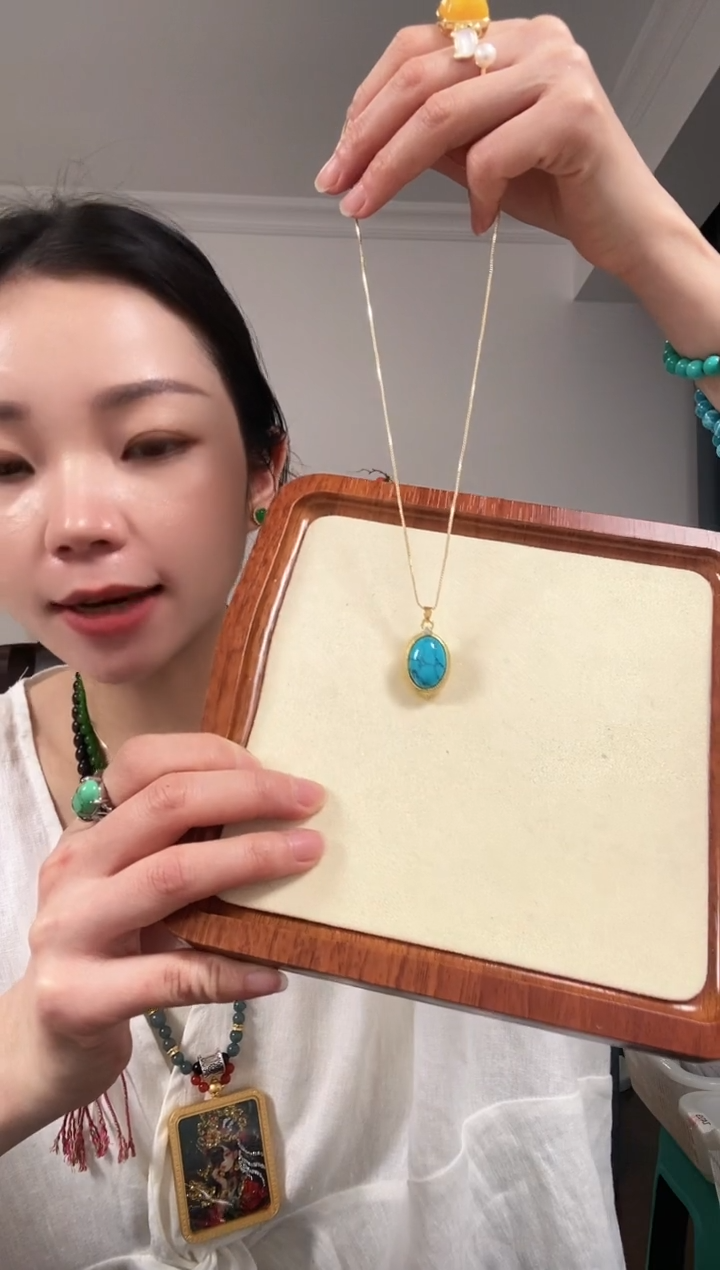 【闪购商品】琥珀颈饰未镶嵌Q343QQQQQ