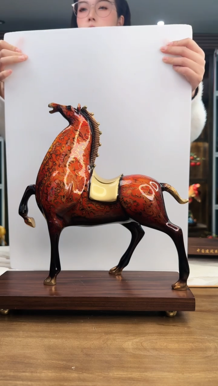 【闪购商品】中号 大漆唐马 高度 34CM  