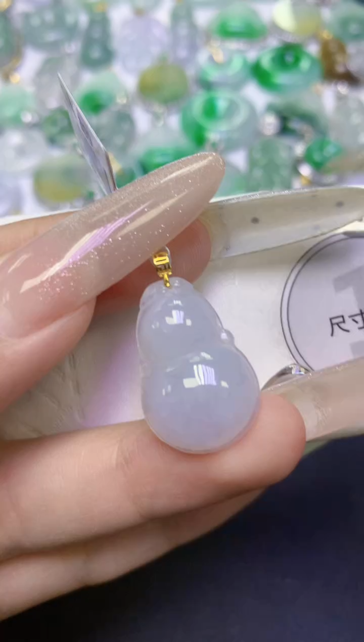 颈饰未镶嵌翡翠天然缅甸翡翠A货百元以上9元证书费自理