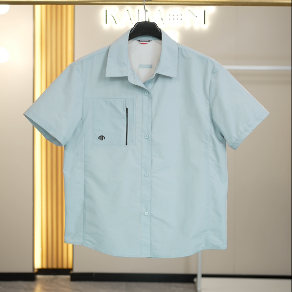 【夏日衬衫】2025夏季男士老钱风休闲百搭透气宽松防晒短袖衬衫2658