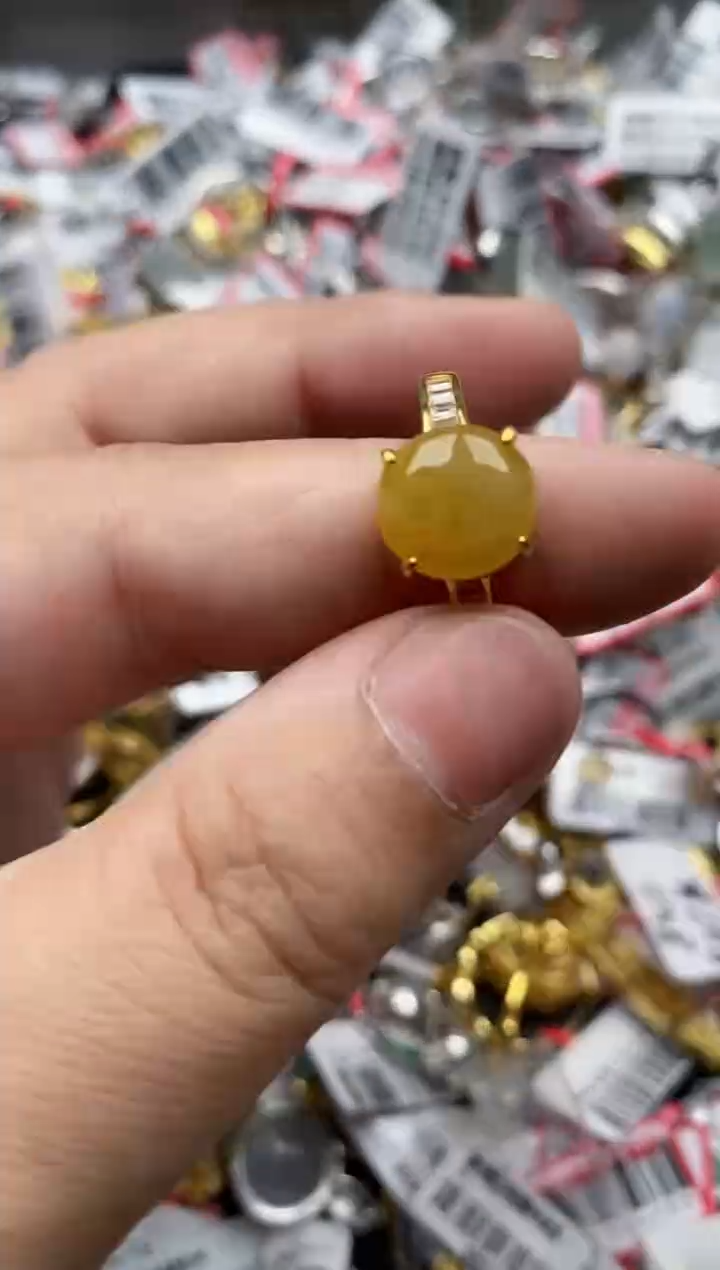 【闪购商品】翡翠戒指银S925镶嵌4444--1