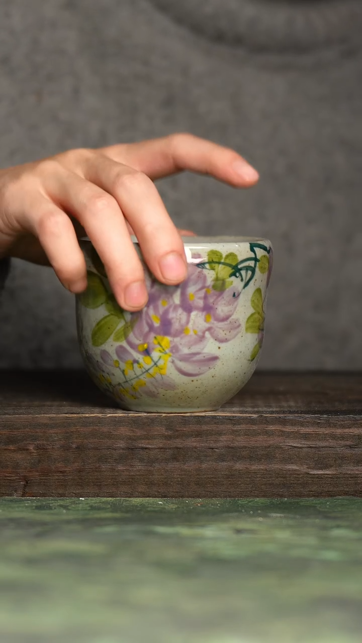 【闪购商品】杯青诗手工手绘瓷器