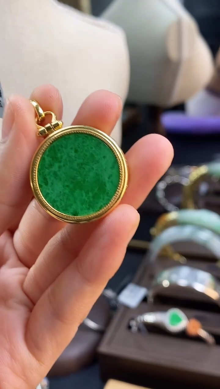 颈饰银S925镶嵌翡翠?****?18142