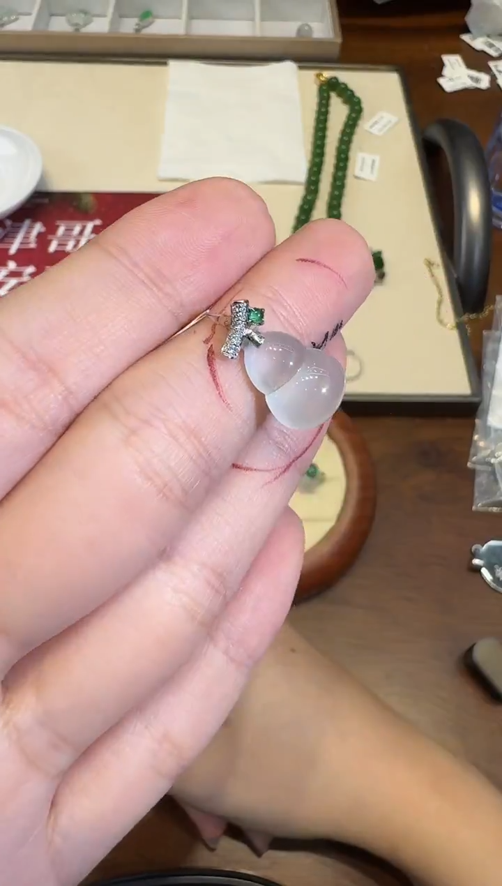 颈饰18K金镶嵌翡翠X1224-512-360