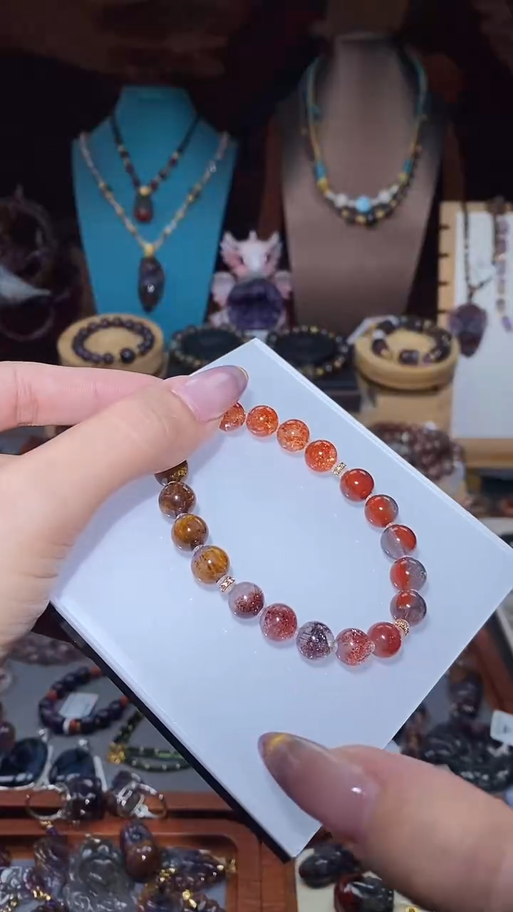 18K金镶嵌颈饰水晶多宝DIY手串